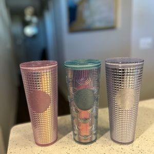 SOLD 3 Starbucks tumblers!